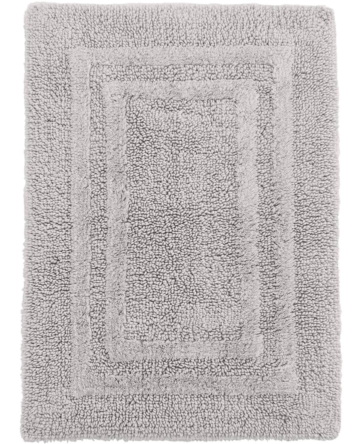 Hotel Collection Cotton Reversible 21" x 33" Bath Rug - Mercury