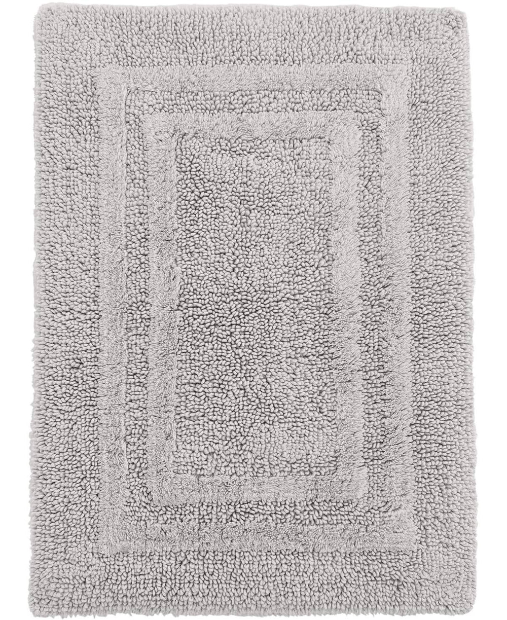 Hotel Collection Cotton Reversible 21" x 33" Bath Rug - Mercury